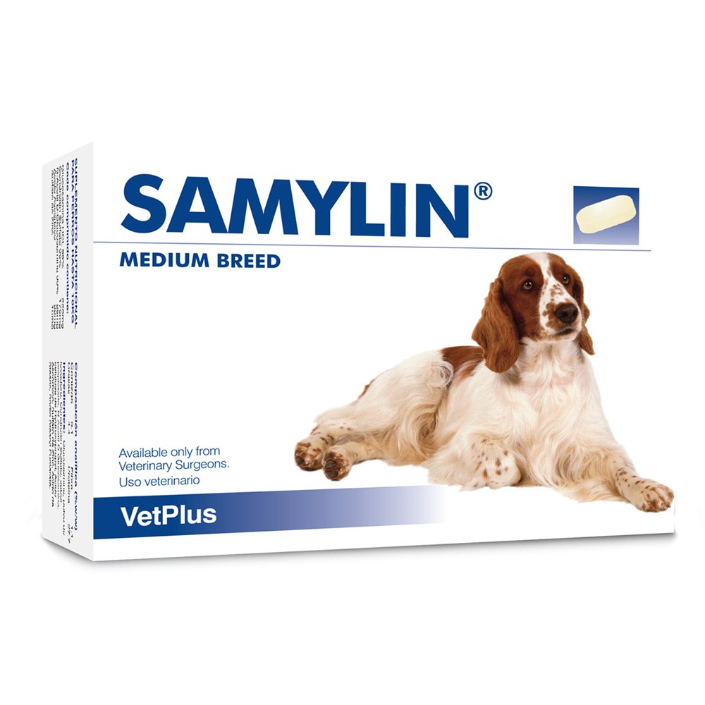 Samylin Liver Support Medium Breed 30 Tablets
