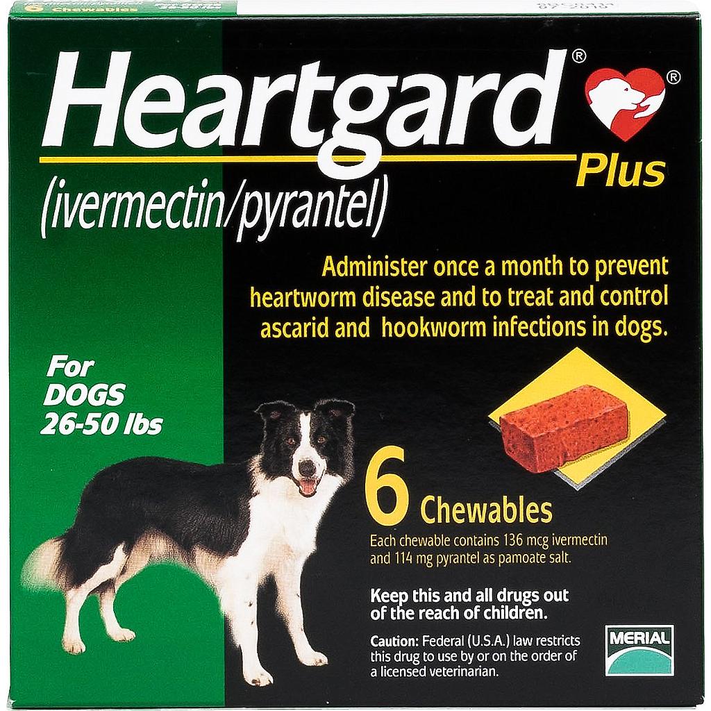 Heartgard Plus Chewable - Green (12-22 kg)