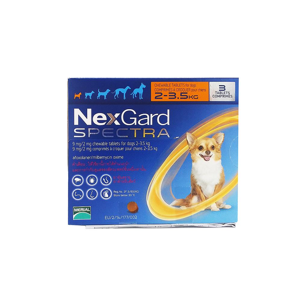 NexGard Spectra 9 mg/2 mg 3.5 kg (XS)box
