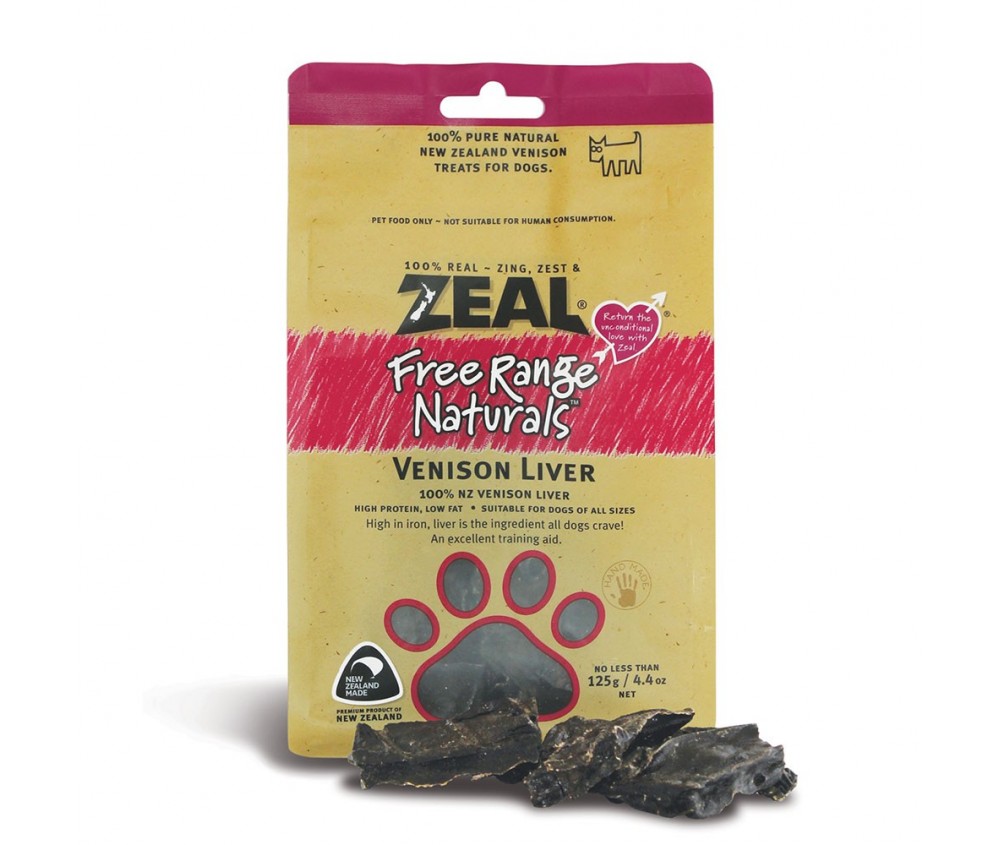 ZEAL Dried Venison Liver 125g