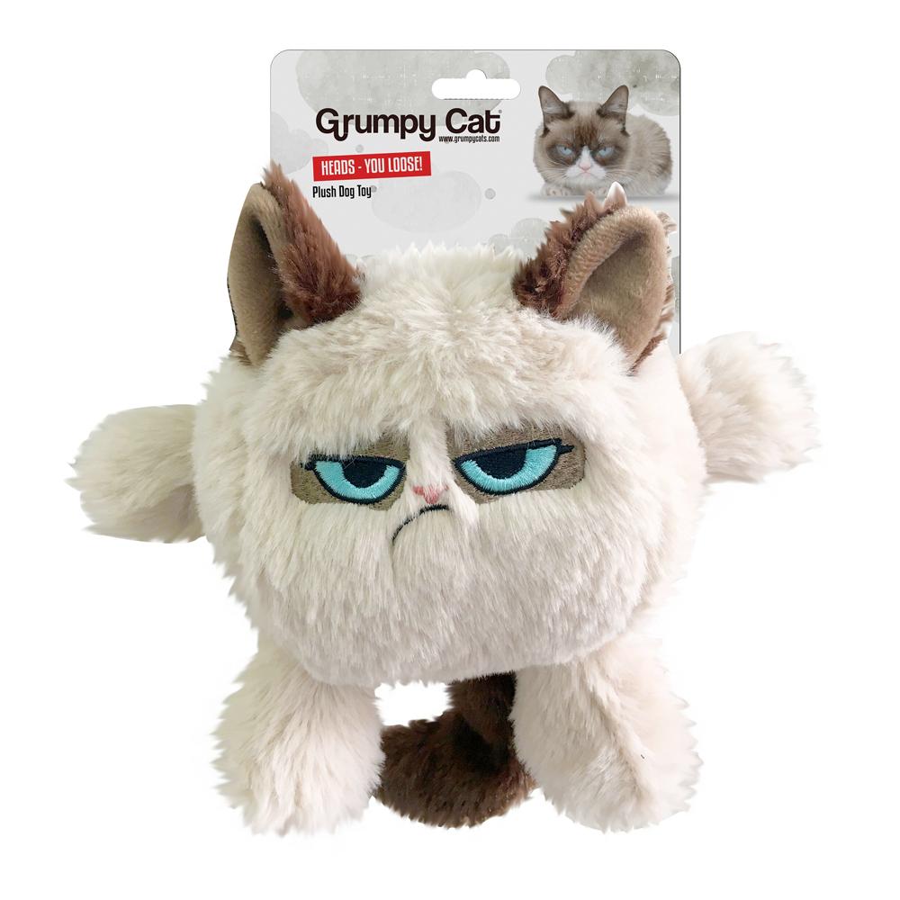 Grumpy Cat Head dog Toy