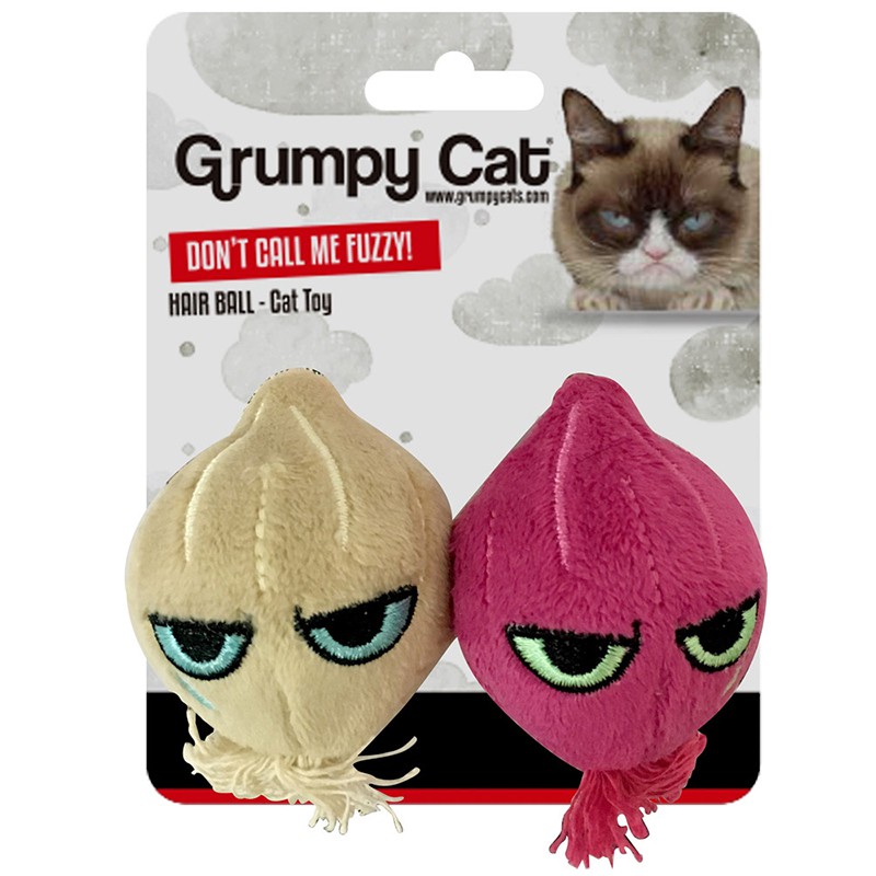 Grumpy Onion Ball Cat Toy 2pk