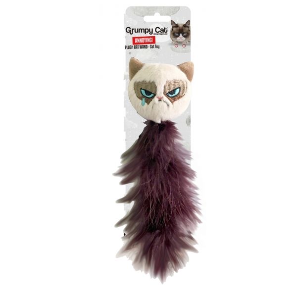 Grumpy Feather Tail Cat Toy