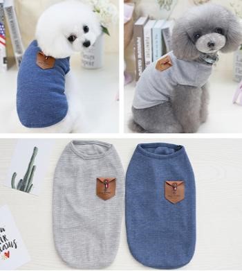 Pet Boy Korean Vest Blue Color YP-201803005 (XL)