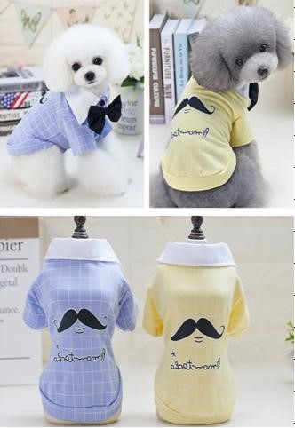 Pet Boy &amp; Girl Hippie T-Shirt Blue Color YP-201803010 (XL)
