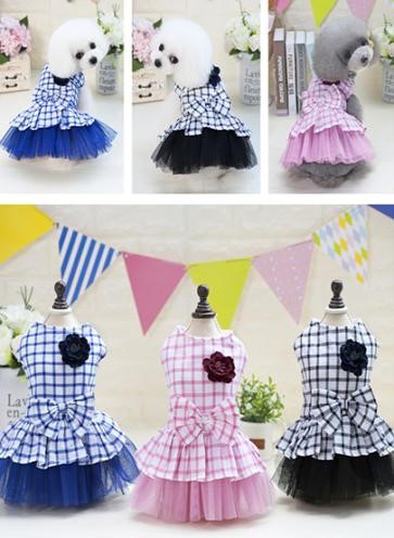 Pet Girl Pink Pattern Dress 201803024 (S)