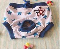 Pet Girl Underwear Blue Star Color (L)