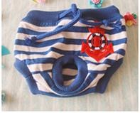 Pet Girl Underwear Anchor Blue Color (L)