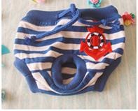 Pet Girl Underwear Anchor Blue Color (XL)