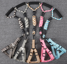 Pet H-Harness &amp; Leash Blue Color 141104 (M)