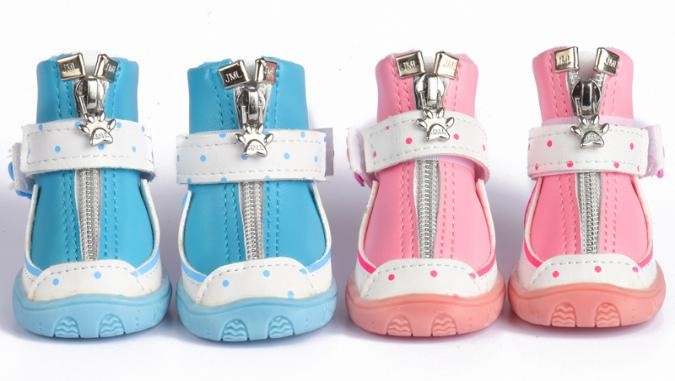 Pet Shoes Pink Color XB1952 (Size-1) - 3.5*2.7