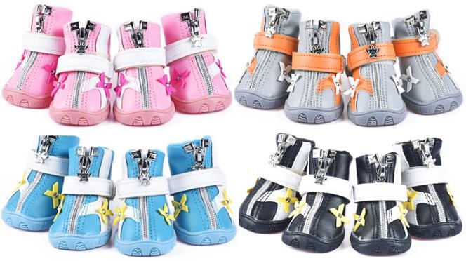 Pet Shoes Pink Color XB1953 (Size-1) - 3.5*2.7