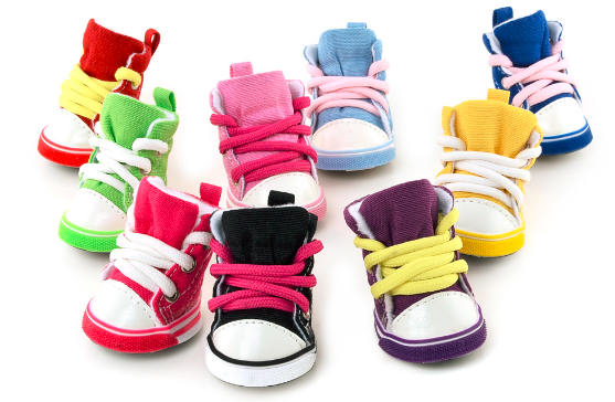 Pet Shoes Purple Color AC1001C (Size-5) - 5.3*4.2