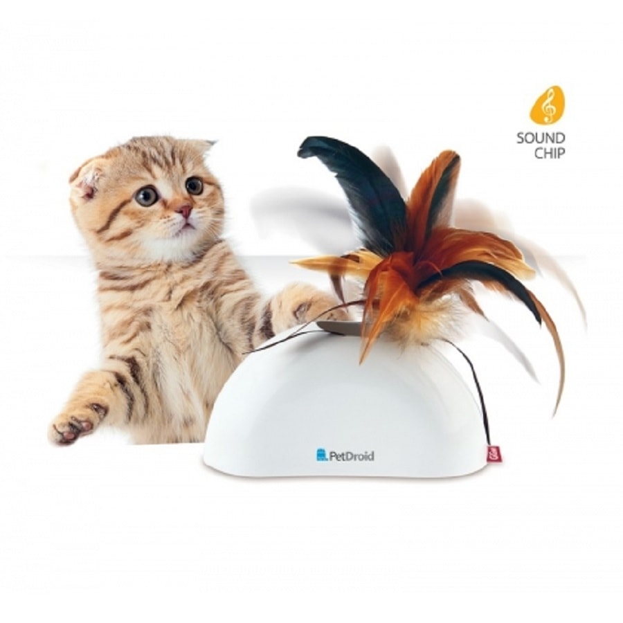 Gigwi Feather Hider Pet Droid with Sound &amp; Motion System