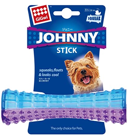 Gigwi Johnny Stick Plush with purple mix blue