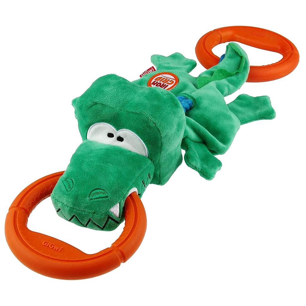 Gigwi Iron Grip Crocodile Plush Tug Toy