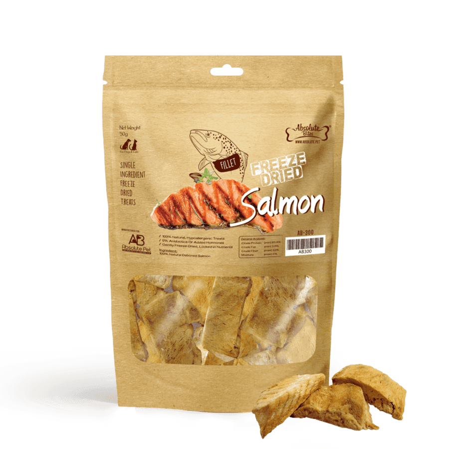 Absolute Bites Freeze Dried Salmon (Dog &amp; Cat) 2oz 