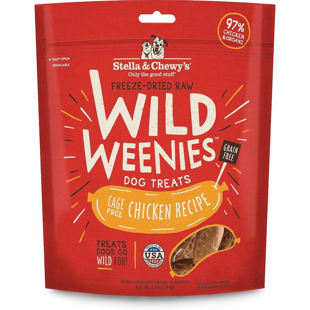 Stella &amp; Chewy's - Freeze Dried Raw Treats - Wild Weenies - Cage Free Chicken - 3.25OZ 