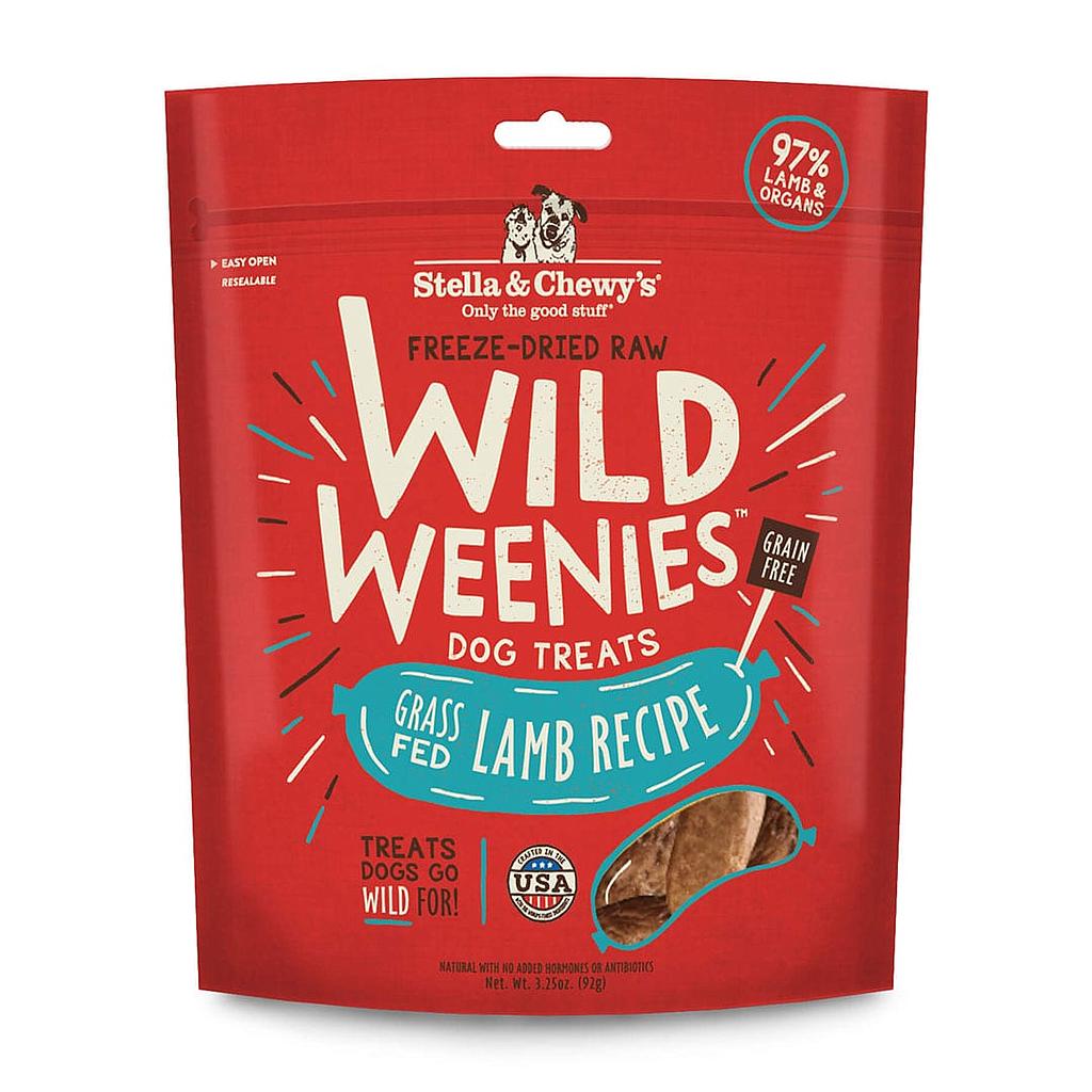 Stella &amp; Chewy's - Freeze Dried Raw Treats - WIld Weenies - Grass Fed Lamb - 3.25OZ 