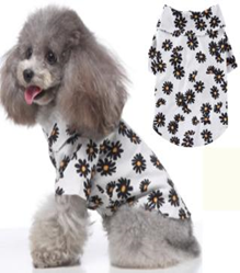 Pet Daisy Shirt White Color M-size  MQ-XZCS04