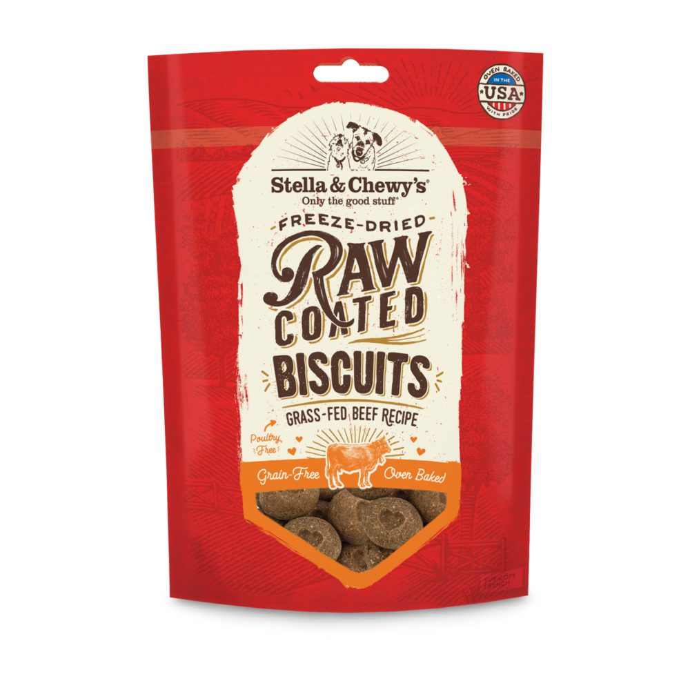 Stella &amp; Chewy's Raw Coated Biscuits Beef 9oz
