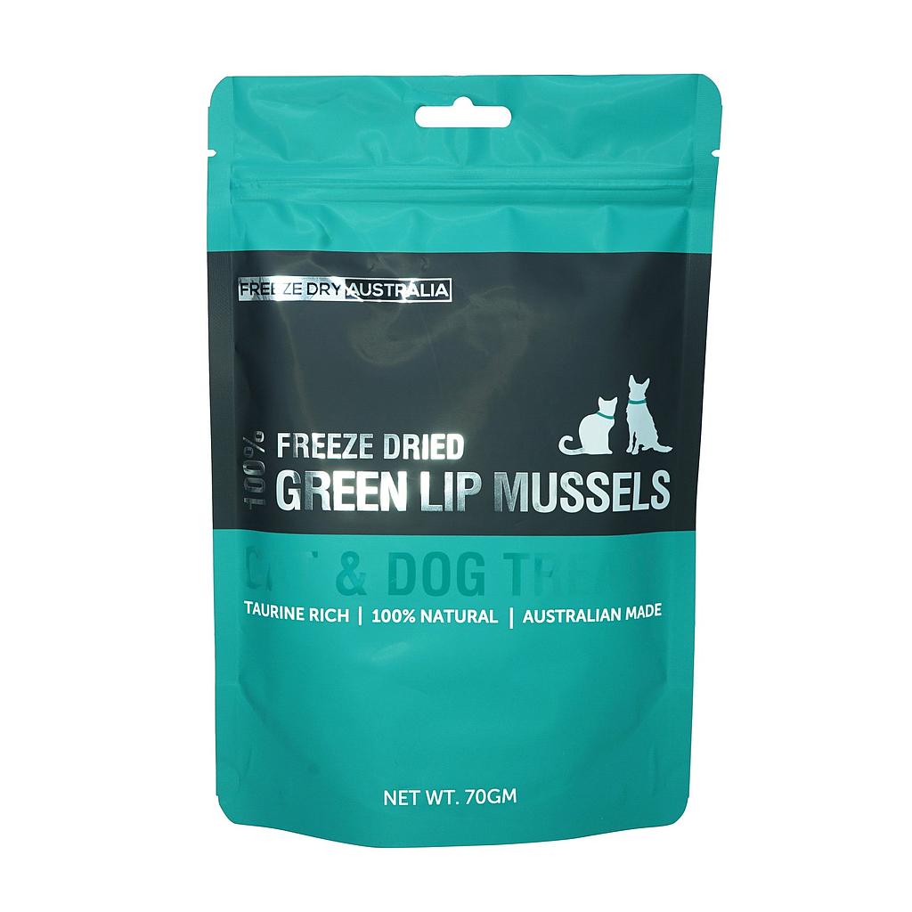 Freeze Dried Australia Whole Green Lip Mussels Cat &amp; Dog Treat (70g)
