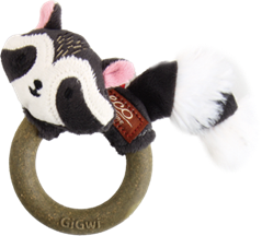 Gigwi Raccoon Catch &amp; Scratch  Eco Line with Silvervine  Ring (Cat Toy)