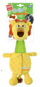 Gigwi Lion--Plush dog toy with TPR Neck 