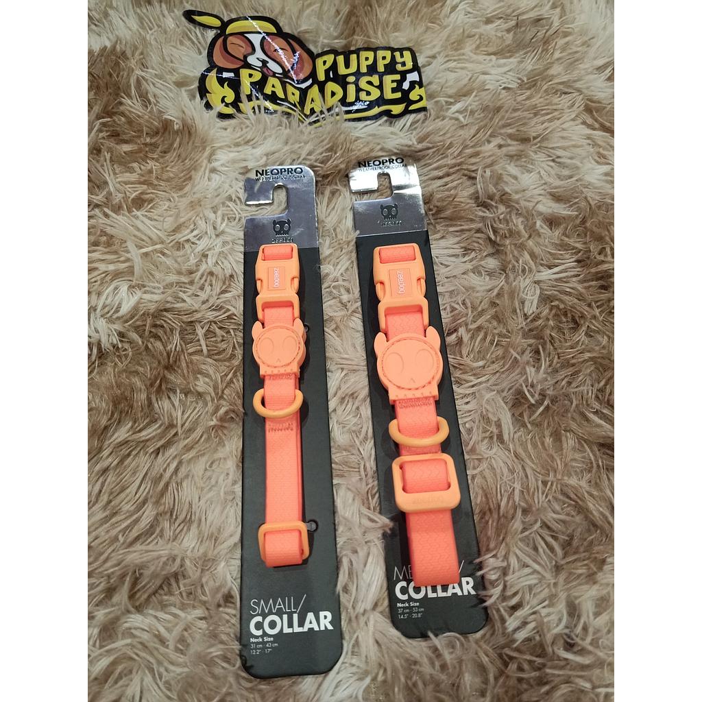 ZEEDOG NEOPRO TANGERINE COLLAR MEDIUM