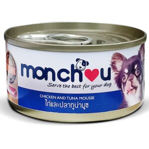 Monchou Dog Chicken and Tuna Mousse 80 g 