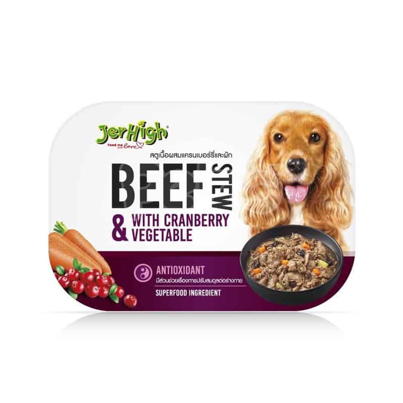 Jerhigh Beef Stew with Cranberry &amp; Vegetable 200g