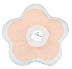 protection collar- Flower printing cotton filling ring pink (M)Q-38