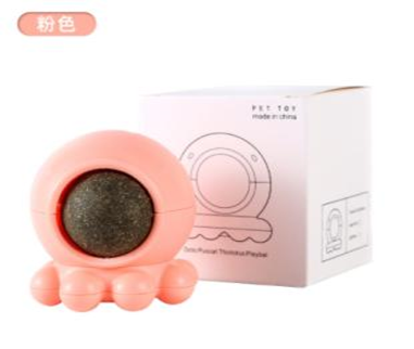 Octopus catnip Toy  (Pink)027701