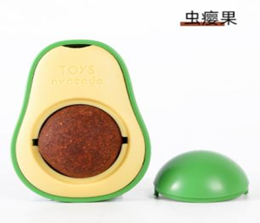 Avocado shape catnip toy ball(Red) 027704