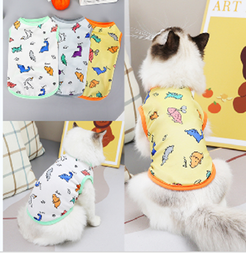 Pet T Shirt Yellow Carton (M)