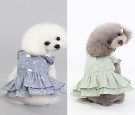 Pet Dress Green (M) F006-2