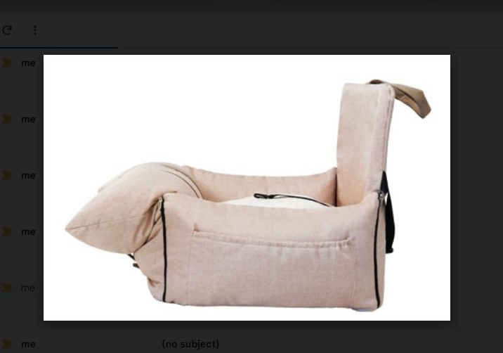 Pet Car Bed Beige color (65*55*45cm) C020