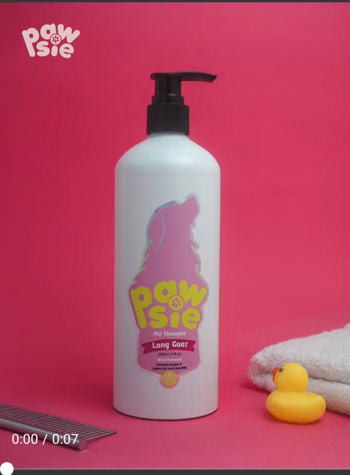 Pawsie Pet Shampoo Long Coat 500ml