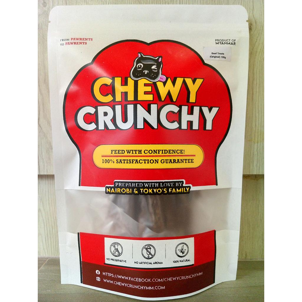 Chewy Crunchy Beef treat Original 100g