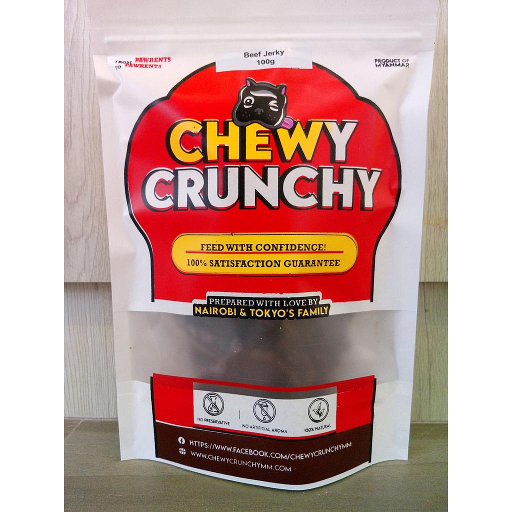 Chewy Crunchy Beef Jerky 100g