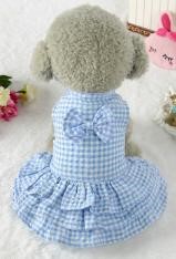 Pet Girl Blue Pattern Dress XZD221 (XS)