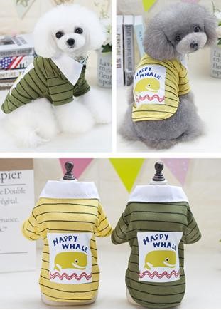 Pet Boy &amp; Girl Dolphin T-Shirt Green Color YP-201803009 (M)