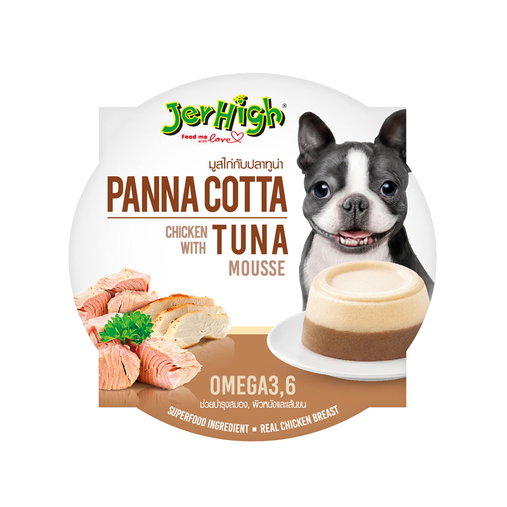 Jerhigh Panna Cotta Chicken with Tuna -70g